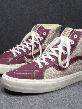 Vans Eco Theory Sk8-Hi 38 Decon White Purple High Top Sneakers Mens Size 11.5